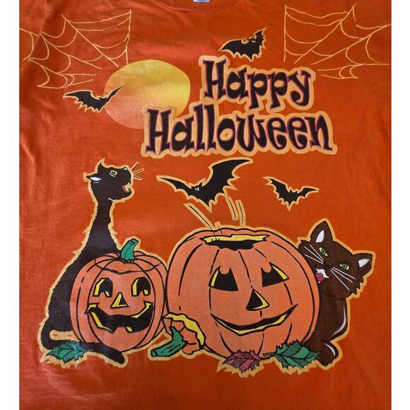 Bobbie Brooks Halloween Graphic Crewneck T-Shirt SZ XL Spooky - Picture 3 of 6